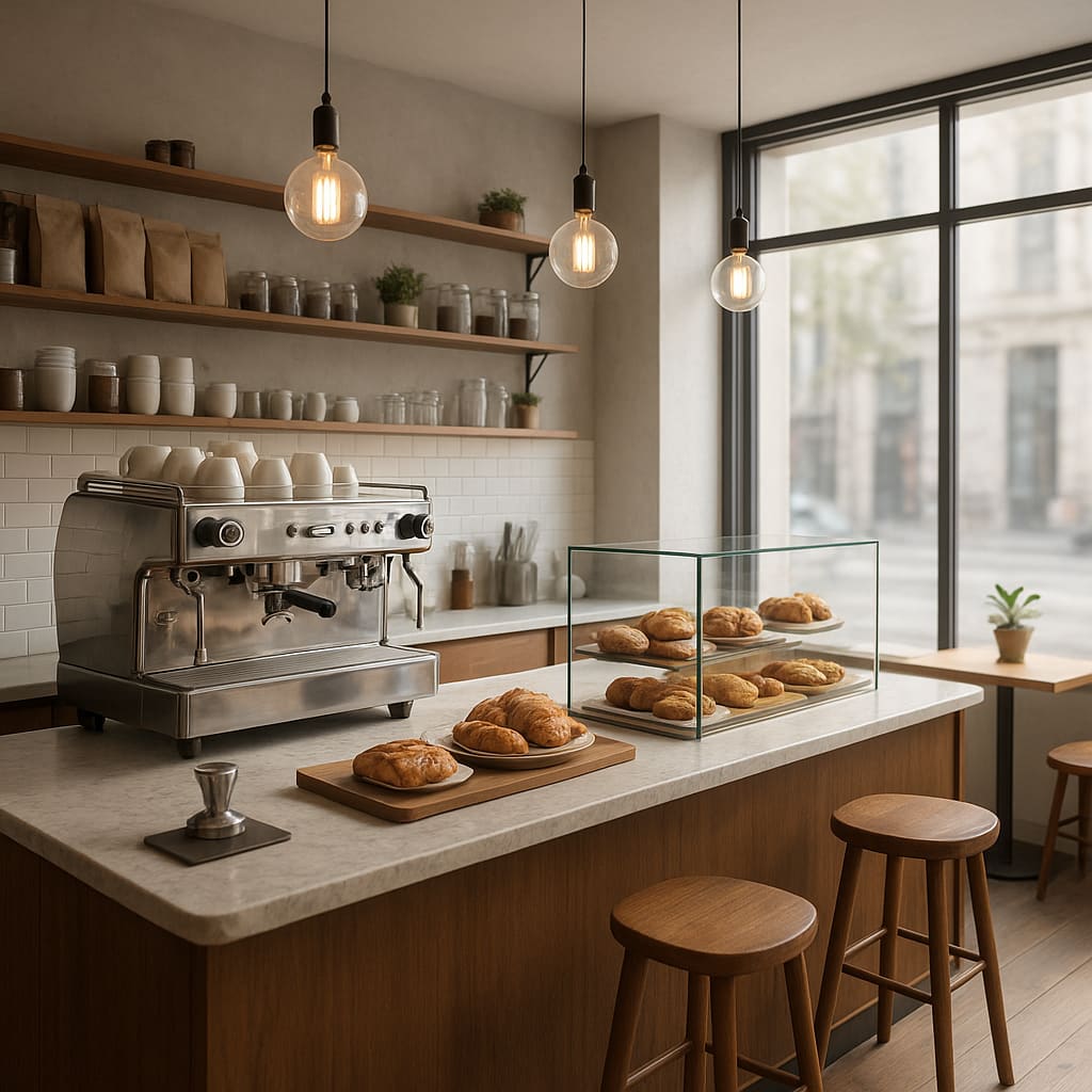 Modernes Specialty Coffee Bar Interieur