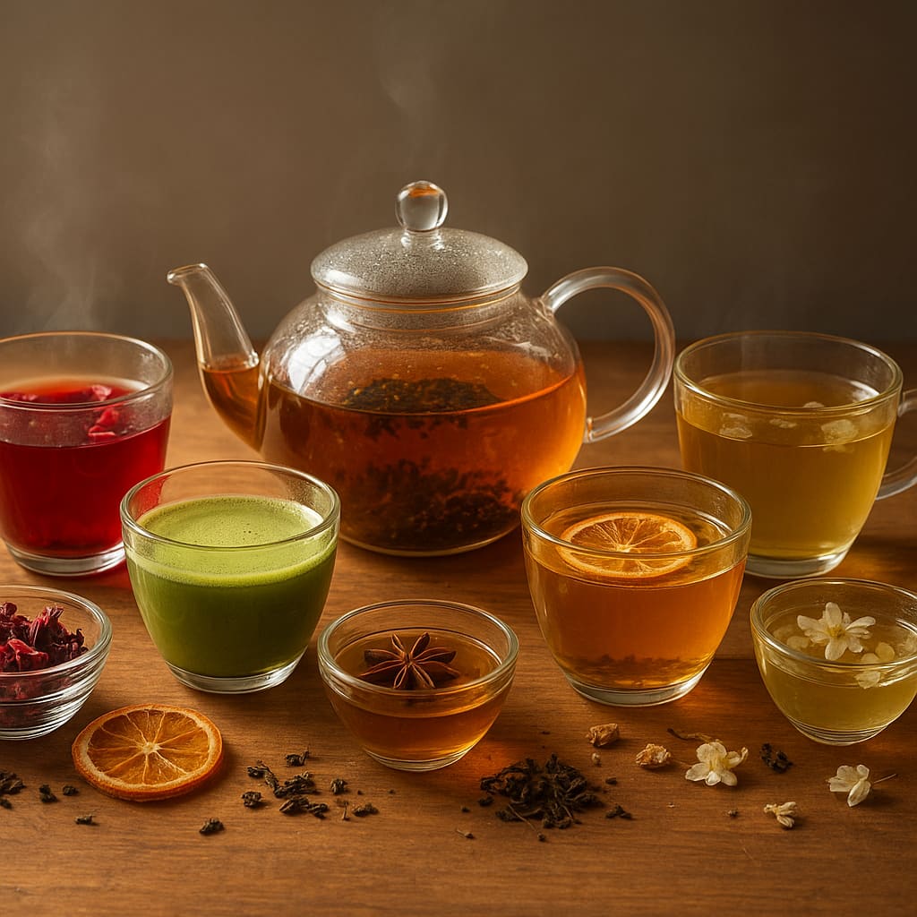 Exotische Teeauswahl